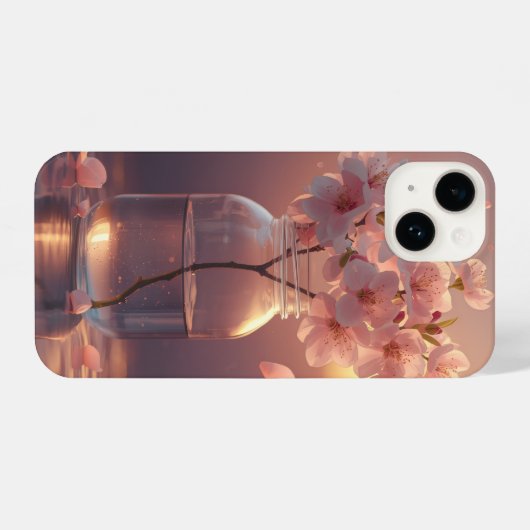 Cherry Blossom Serenity – Elegant Sakura Branch i iPhoneケース (裏面横)