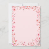 Cherry Blossom Spring Wedding 招待状 (裏面)