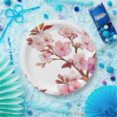 Cherry Blossom Study in Bloom — Paper Plates ペーパープレート (パーティー)