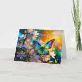 Cherry Blossom Sunrise Mother's Day Butterfly カード (正面)