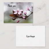 Cherry Blossom Thank you Card ノートカード (正面/裏面)
