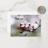 Cherry Blossom Thank you Card ノートカード (正面/裏面インサイチュ)