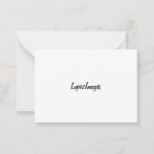 Cherry Blossom Thank you Card ノートカード (裏面)