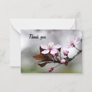 Cherry Blossom Thank you Card ノートカード