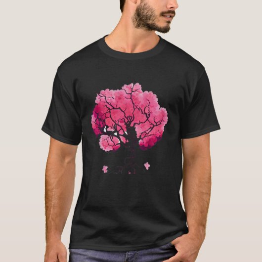 Cherry Blossom  Tree of Life Tシャツ (正面)