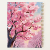 Cherry Blossom Trees Pink Floral Painting プランナー手帳 (裏面)