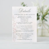 Cherry Blossom Wedding/Reception Details Card エンクロージャーカード (スタンド正面)