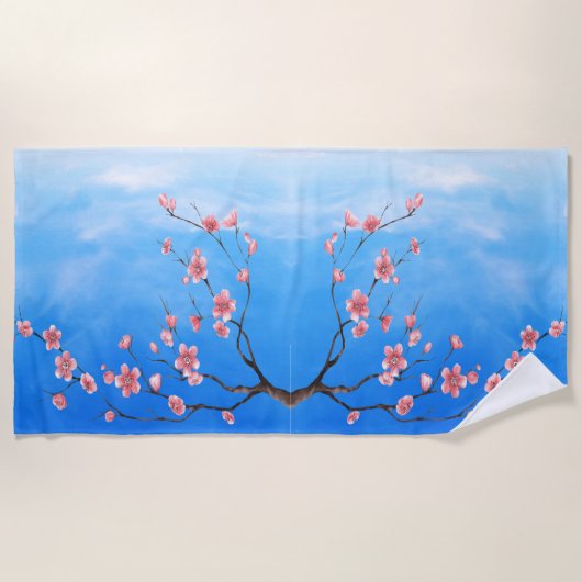 Cherry Blossoms ビーチタオル (正面)