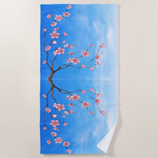 Cherry Blossoms ビーチタオル (正面)
