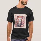 Cherry Blossoms And Red Pandas Perfect Pair For Ba Tシャツ (正面)
