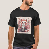 Cherry Blossoms And Red Pandas Perfect Pair For Tシャツ (正面)