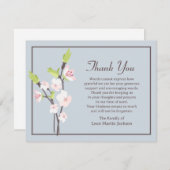 Cherry Blossoms Funeral Thank You Note Card サンキューカード (正面/裏面)