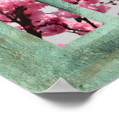 Cherry Blossoms in Window ポスター (角)