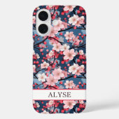 Cherry Blossoms Japanese Sakura Monogrammed Case-Mate iPhoneケース (裏面)