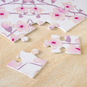 Cherry Blossoms Mandala Pink ジグソーパズル (側面)