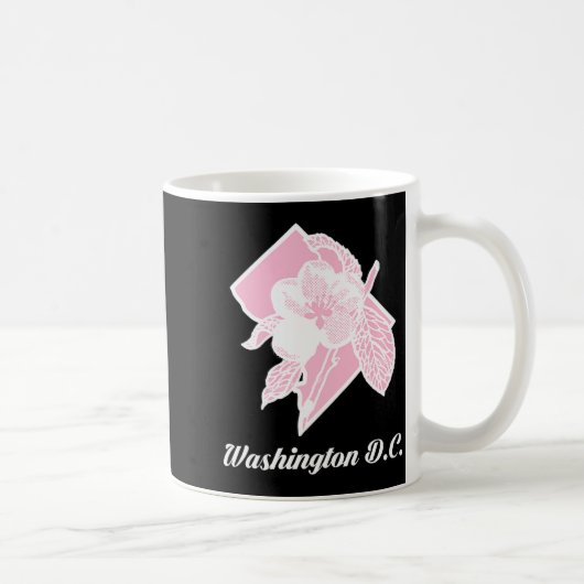 Cherry Blossoms Sakura Flower On Washington Distri コーヒーマグカップ (右)