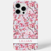 Cherry Blossoms Sakura Monogrammed Case-Mate iPhoneケース (裏面)