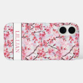 Cherry Blossoms Sakura Monogrammed Case-Mate iPhoneケース (裏面 (横))