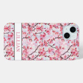 Cherry Blossoms Sakura Monogrammed Case-Mate iPhoneケース (裏面 (横))