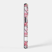 Cherry Blossoms Sakura Monogrammed iPhone 15ケース (右側面)