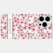 Cherry Blossoms Sakura Pattern Monogrammed Case-Mate iPhoneケース (裏面 (横))
