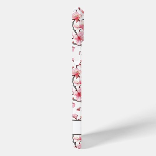 Cherry Blossoms Sakura Pattern Monogrammed Case-Mate iPhoneケース (裏面 / 右)