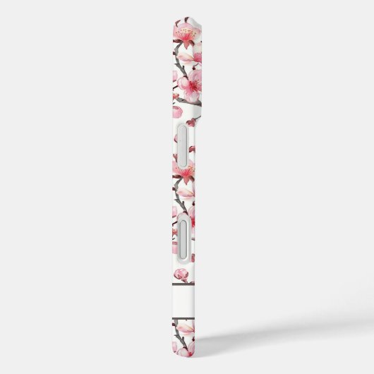 Cherry Blossoms Sakura Pattern Monogrammed Case-Mate iPhoneケース (裏面 / 右)