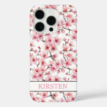 Cherry Blossoms Sakura Pattern Monogrammed