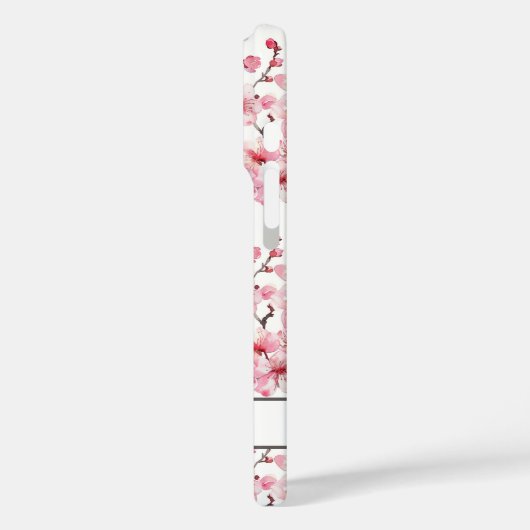 Cherry Blossoms Sakura Pattern Monogrammed Case-Mate iPhoneケース (裏面 / 左)