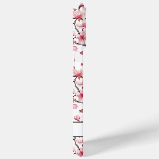 Cherry Blossoms Sakura Pattern Monogrammed Case-Mate iPhoneケース (裏面 / 右)