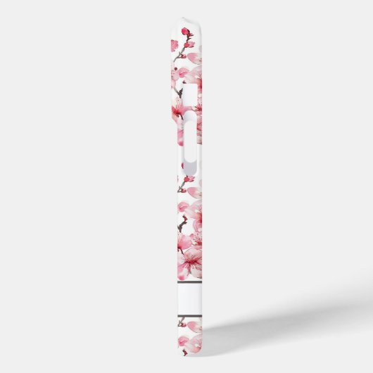 Cherry Blossoms Sakura Pattern Monogrammed Case-Mate iPhoneケース (裏面 / 左)