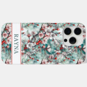 Cherry Blossoms Sakura Print Monogrammed Case-Mate iPhoneケース (裏面 (横))