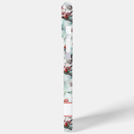 Cherry Blossoms Sakura Print Monogrammed Case-Mate iPhoneケース (裏面 / 左)