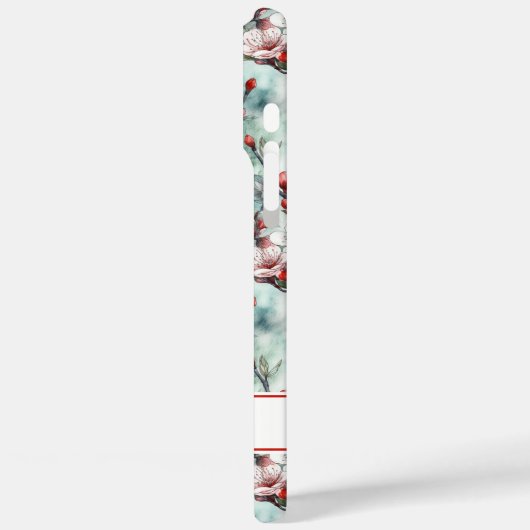 Cherry Blossoms Sakura Print Monogrammed Case-Mate iPhoneケース (裏面 / 左)