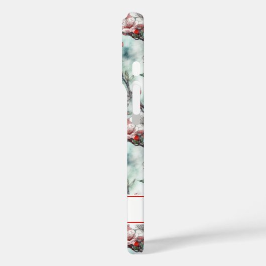 Cherry Blossoms Sakura Print Monogrammed Case-Mate iPhoneケース (裏面 / 左)