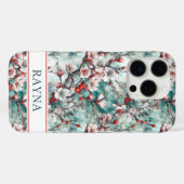 Cherry Blossoms Sakura Print Monogrammed Case-Mate iPhoneケース (裏面 (横))
