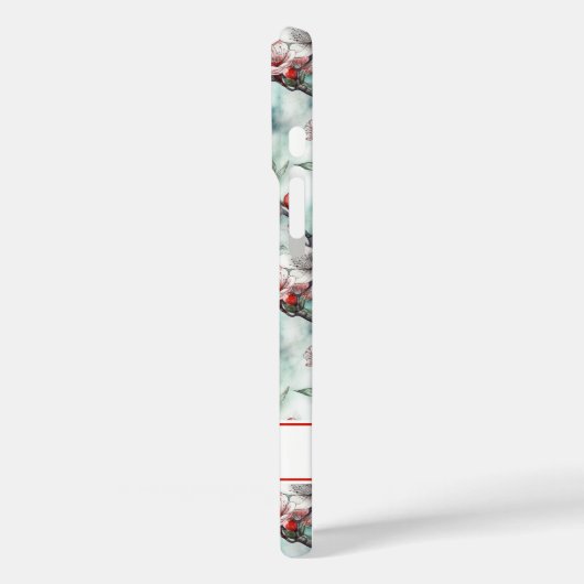 Cherry Blossoms Sakura Print Monogrammed Case-Mate iPhoneケース (裏面 / 左)