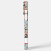 Cherry Blossoms Teal Sakura Print Monogrammed Case-Mate iPhoneケース (裏面 / 左)