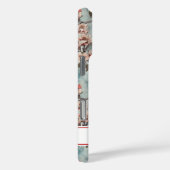 Cherry Blossoms Teal Sakura Print Monogrammed Case-Mate iPhoneケース (裏面 / 右)