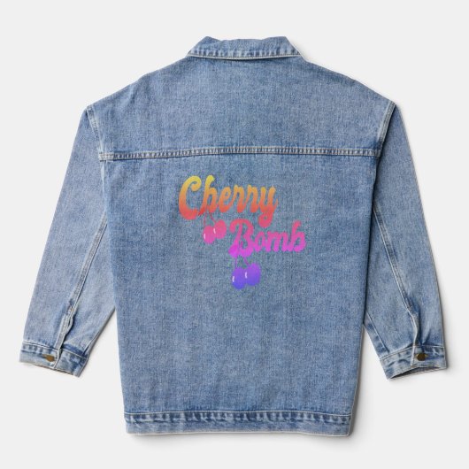 Cherry Bomb デニムジャケット (裏面)