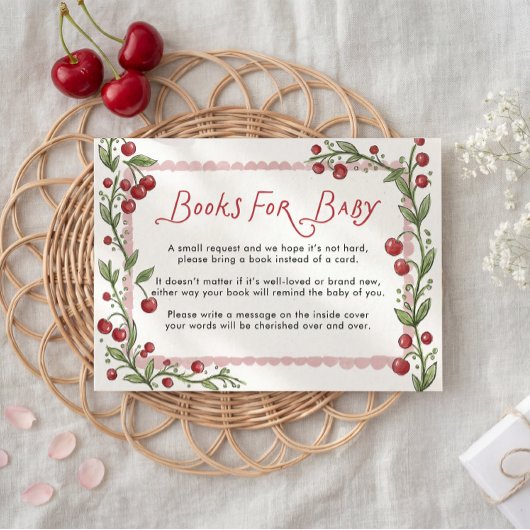 Cherry Books for Baby Card エンクロージャーカード