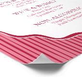 Cherry Bow Frame Drinks ポスター (角)