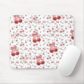 Cherry Bow Mousepad – Cute Desk Acessory マウスパッド (マウス)
