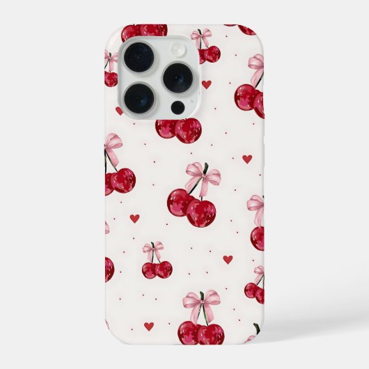 Cherry Bow Phone Case iPhoneケース (裏面)