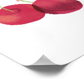 Cherry & Bow Wall Art – 8x12 Poster ポスター (角)