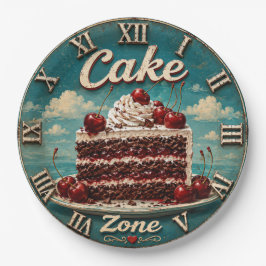 Cherry Cake Baking Gift Dessert Kitchen Decor ペーパープレート