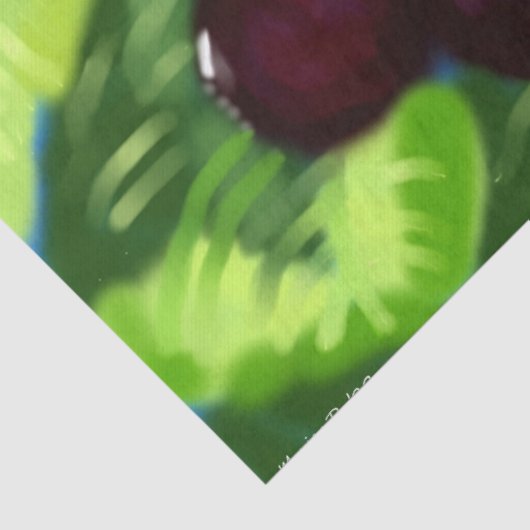 Cherry Cherries Hanging Tree Branches Decoupage  薄葉紙 (詳細)