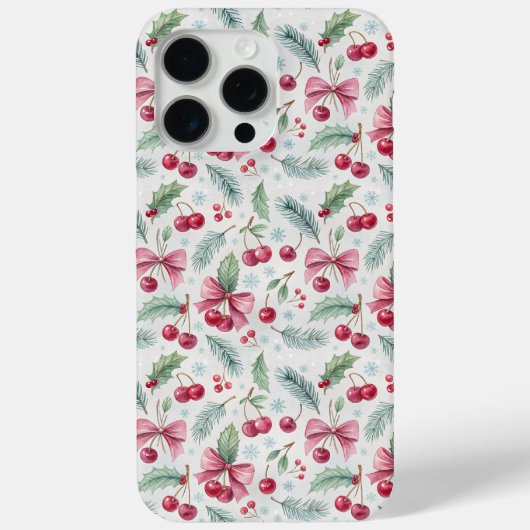 Cherry Christmas Case-Mate iPhoneケース (裏面)