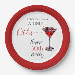 Cherry cocktail A tini bit Older Birthday ペーパープレート