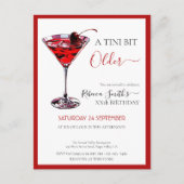 Cherry cocktail A tini bit Older, budget birthday ポストカード (正面)